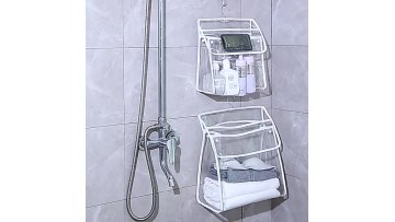 Large Capacity Transparent Wall Hanging PVC Bag Portable House Bath Clothing Mobile Phone Bathroom Waterproof Travel Storage Bag1