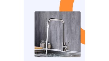 Guangzhou Factory Kitchen Faucets with High End Quality  Stainless Steel Single Lever Deck Mounted Kitchen Sink Tap Mixers1