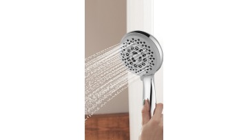 LEELONGS Amazon Hot-sale Round Ducha 5 Modes Bath Fitting Handheld Massage Shower Head1