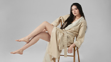 double layer bathrobe