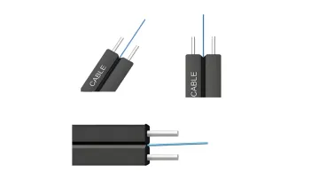 2.0× 3.0mm 1-12 Core Indoor with FRP Strength FTTH Fiber Drop Cable1