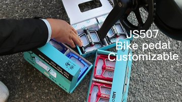 JS507 Mountain bike pedal bicycle aluminum alloy foot pedal pilin bearing anti-skid foot stare riding bicycle pedal mtb1