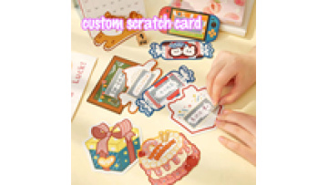 Custom Cartoon Scratch Card Voucher Student Reward Scratch Card DIY Lucky Award Family Interaction Homemade Lottery Game1