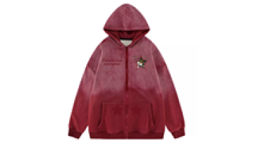 Vintage Cropped Hoodie Men Winter Jackets High Quality Chenille Embroidery Zipper Jacket1