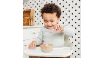 Bpa free Food Grade waterproof Kids Feeding Training tableware Fork Set Baby children Spoon1