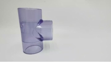 clear  pvc   tee