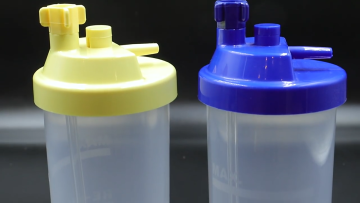 Private label oxygen water bottle humidifier 500ml medical oxygen concentrator humidifier bottle1