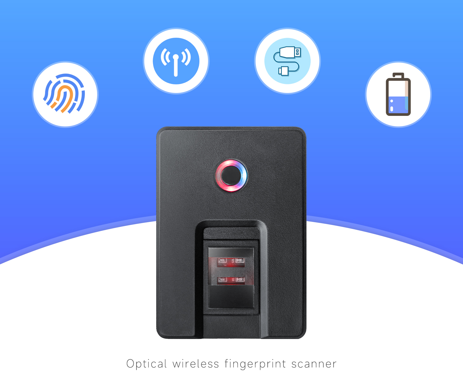Wireless Portable Bluetooth Fingerprint Reader