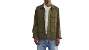 Mens High Quality Jackets Light Weight Nylon Cargo Multi Pocket Shirt Jacket for Men1