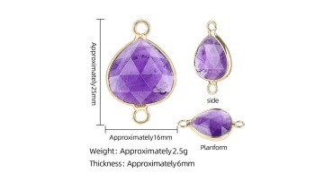 FACETED TEARDROP