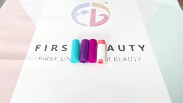 Various Colors Flat Oval Lip Balm Tube