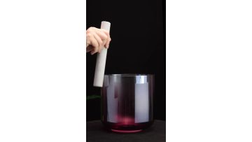 Q're clear crystal singing bowl