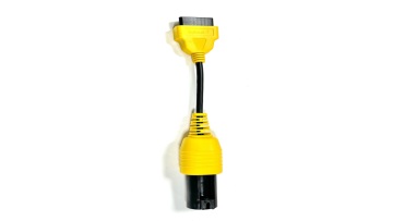 OBDII 16Pin Female to 7Pin Male Bobcat Construction Equipment Diagnostic Adapter Cable Length 260mm