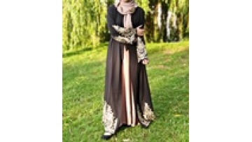 Hot Sale Applique Open Abaya Muslim Bridesmaid Women Dress Kimono Islamic Long Robe Butterfly Abaya Dubai Morocco Women1