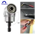 1/4" Inch Magnetic Angle Bit Adapter Screwdriver Chucks and Wrenches 105 Degree Adjustable Angle Drill Adapter