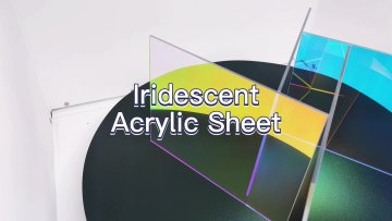 Grandview factory price custom size Iridescent acrylic rainbow cast colored dichroic acrylic sheet1