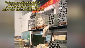 Various conventional models of aluminum cylinders