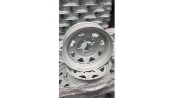 Factory Supply 5x114.3 10 Inch Trailer Tyres and Wheels 10x6 8 Spoke Steel Wheel Hub1