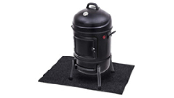 Cheap price PE backing waterproof oilproof heat resistant  bbq patio floor mat for bbq grill protective1
