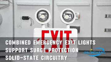 exit sign with light