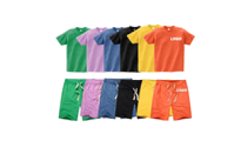 Washed shirts and shorts set mens 2 piece short set Summer Men Two Piece Shorts1