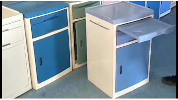 Medical ABS hospital bedside cabinet table1