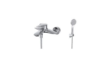 Bath & Shower Faucets Matt Black Hot Cold Water Faucet Bathroom Taps with Slide Bar1