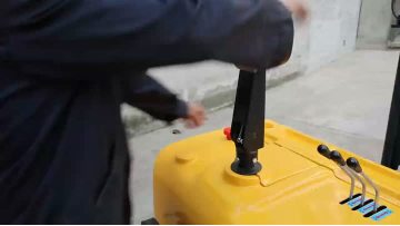 Forward moving all electric stacker