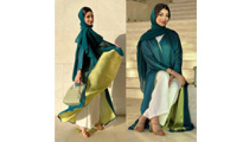 New Top Best Selling Open Abaya Chiffon Arabic Long Sleeve Ladies Islamic Clothing Abaya Muslim Women Dress Long Cardigan Robe1