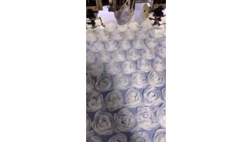 Coiling embroidery fabric