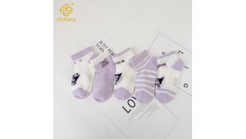Cartoon Kuromi Short Socks Mesh Breathable Girls' Boneless Socks