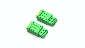 3.5mm Pitch Pluggable Terminal Blocks Female Green 3P