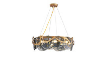 Modern Luxury Smoky Grey Crystal Chandeliers for Sitting Room and Dining, Guangdong1