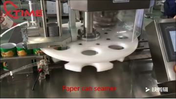 XTIME 100G High speed Vegetable Seeds Tin can seamer lid closing machine1