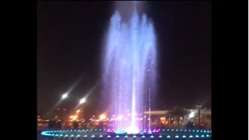 Pool exotic style music fountain