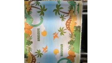 4Livite 0.34mm cartoon animal patterns PVC coated fabric for swimming pool materials is in production.