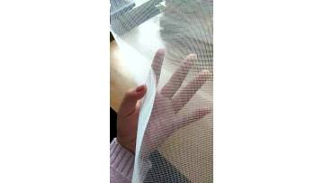 PVC coated folding fiberglass window screen pleated mosquito net1