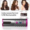Portable Wireless Automatic Curling Iron Hair Curler Rotating Ceramic Hair Curler USB Rechargeable for LCD Display Curly Machine