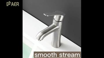 Chrome deck mounted faucet