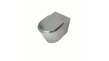 Customizable stainless steel toilet bowl