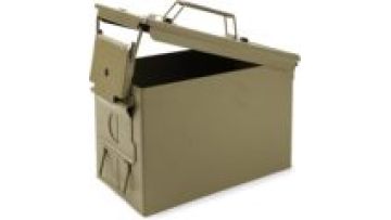 50 Cal M2A1 Metal Ammo Box Ammunition Storage Tool Can with Flip Top1