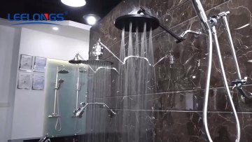 SH-2312 Round Modern Bathroom Plastic Waterfall ECO Hand Shower1