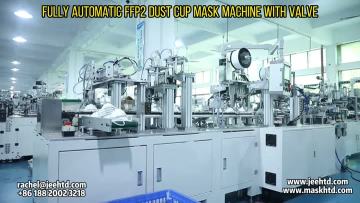 FFP2 DUST CUP MASK MACHINE WITH VALVE