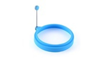 Silicone egg omelet Round egg omelet with stainless steel handle egg pancake baking tool1