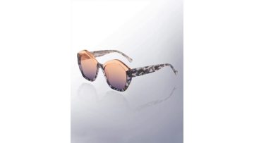 Polygon Laminated Acetate Female Sunglasses 24A8099