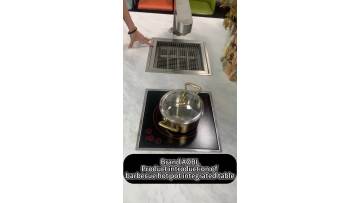 High-power barbecue hot pot integrated table