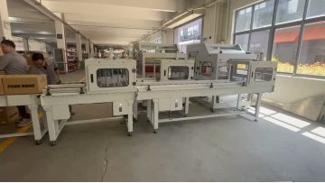 Fully auto in-line sleeve sealer+Shrink tunnel