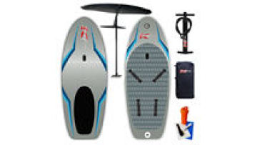 Wholesale Grey Sea Inflatable Stand Up Paddleboard with Foil1