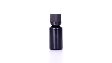 Black Lotion Bottle With Ribbed Child Resistant Caps