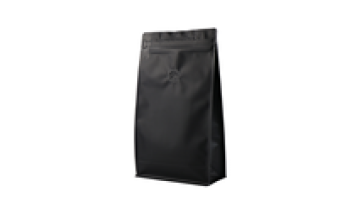 125g 250g 500g 1 kg Horizontal square flat bottom eight side seal coffee bag with one-way valve and zipper lock1
